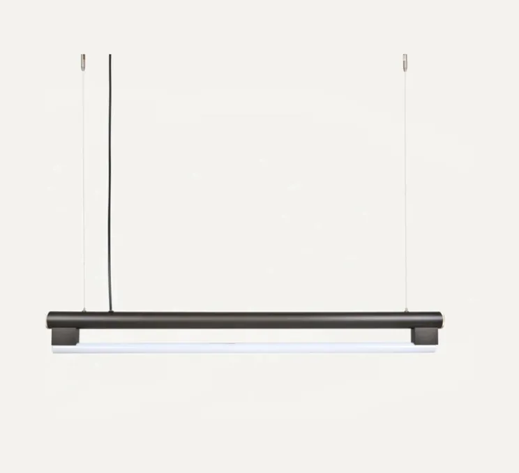 Suspension, Eiffel, Acier Noirci, LED, L102,2cm, H20cm - FRAMA
