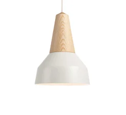Suspension, Eikon Basic, frêne et blanc, Ø26cm, H35cm - Schneid