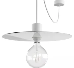 Suspension, Eiva Elegant, blanc, IP65, Ø40cm, H7,5cm - Creative Cables