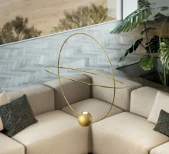 Suspension, Elara medium, or, LED, 3000K, 845 lm, Ø60cm, H63,7cm - Lodes