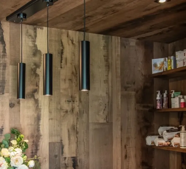 Suspension, Enola B, Noir, Ø6,7cm, H30cm - Slv