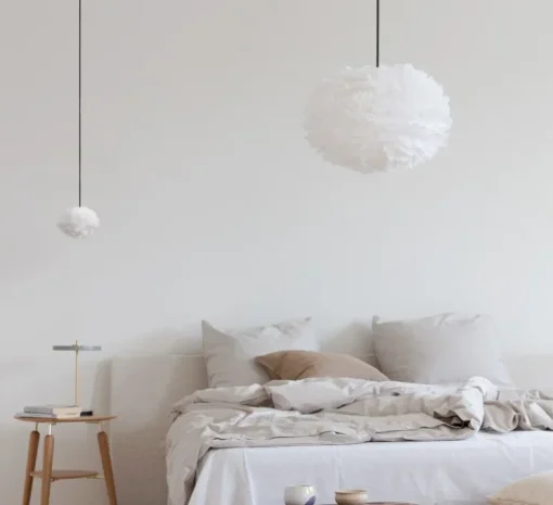 Suspension, Eos M, blanc, câble noir, H30cm, Ø45cm - Umage