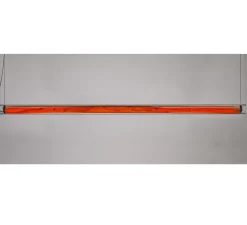 Suspension, Estela, bois naturel de cerisier, LED, 3000K, 2400lm, L150cm, H6cm - LZF