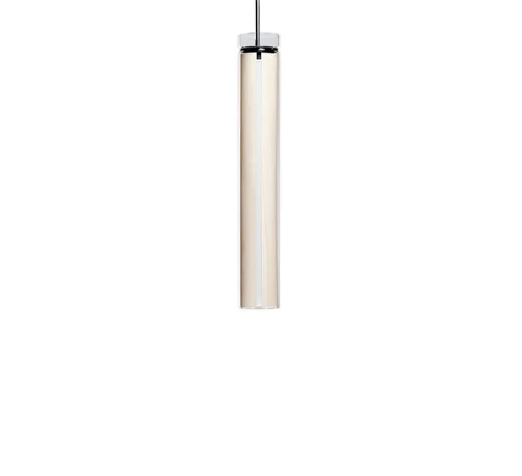 Suspension, Estela Vertical, blanc ivoire, LED, dim, 2700K, 980 lm, Ø7cm, H44cm - LZF