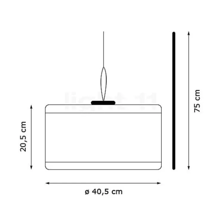 Suspension et lampe à planter, baladeuse, Thierry le Swinger, gris, LED, Ø40,5cm, H20,5cm - Fatboy