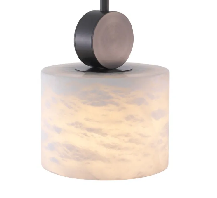 Suspension, Etruscan Round, albâtre, bronze, Ø20cm, H24cm - Eichholtz