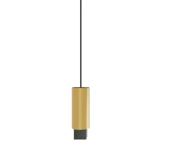 Suspension, Extra, V1, laiton satiné, graphite satiné, Ø9cm, H35cm - CVL