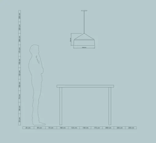 Suspension, Ezaro, burgundy, IP44, Ø40cm, H22,5cm - Easy Light by Carpyen