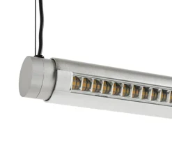 Suspension, Factor Linear directional 1500, Gris clair, LED, dim, 3500K, 3600 lm, L152cm, H3,5cm - HAY