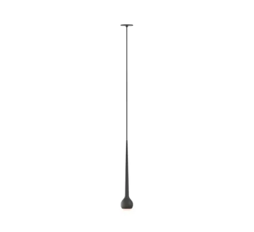 Suspension, Falling Sun In - Sunset Dimming Sun, noir, LED, dim, 2700K, 850 lm, Ø8cm, H45cm - Grau