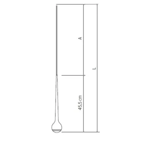 Suspension, Falling Sun In - Sunset Dimming Sun, noir, LED, dim, 2700K, 850 lm, Ø8cm, H45cm - Grau