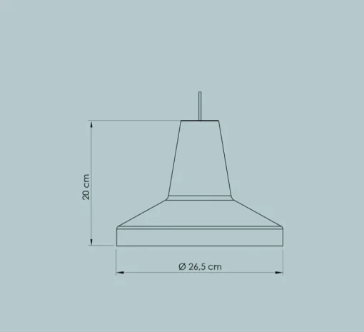 Suspension, Famara, mimosa, IP44, Ø26,5cm, H20cm - Easy Light by Carpyen