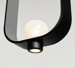 Suspension, Filipa, 555.22, noir texturé, gris texturé, IP40, L28cm, H45cm - Tooy