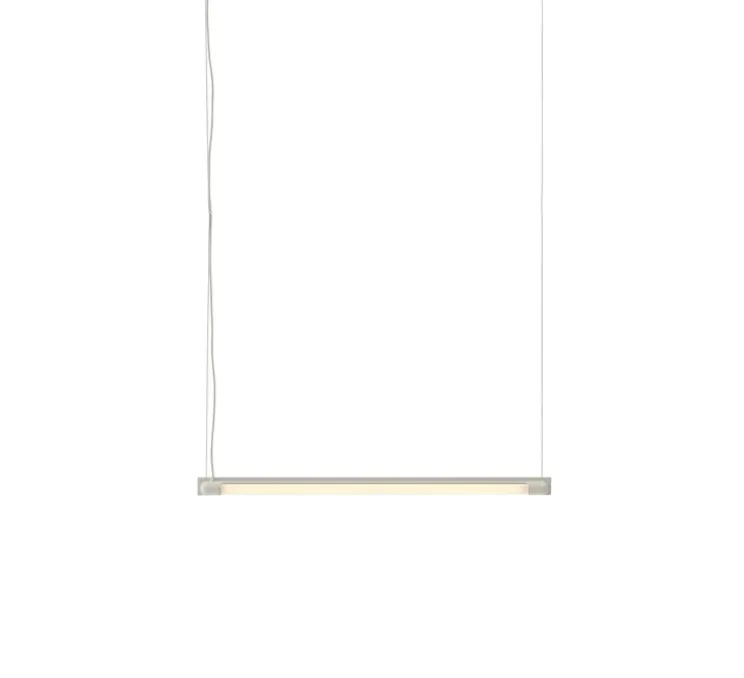 Suspension, Fine, gris, LED, dim, 2700K, 620 lm, L60cm, H1,8cm - Muuto