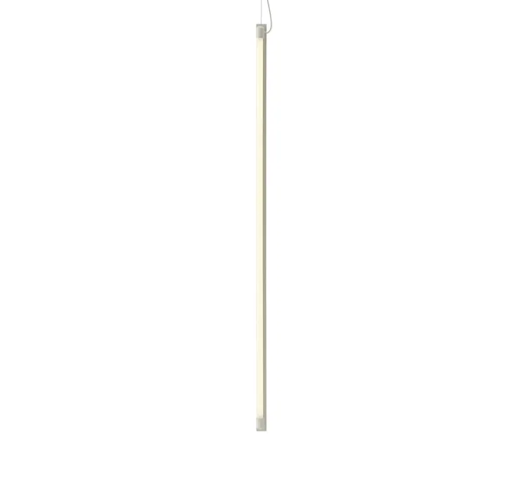 Suspension, Fine, gris, LED, dim, 2700K, 1200 lm, L120cm, H1,8cm - Muuto