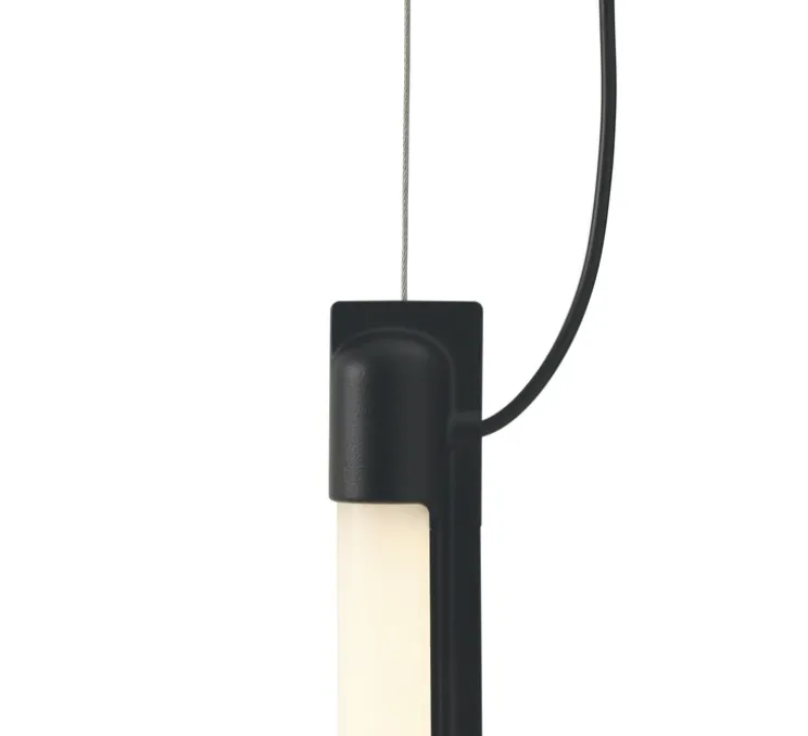 Suspension, Fine, noir, LED, dim, 2700K, 950 lm, L90cm, H1,8cm - Muuto