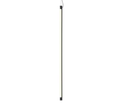 Suspension, Fine, noir, LED, dim, 2700K, 1200 lm, L120cm, H1,8cm - Muuto