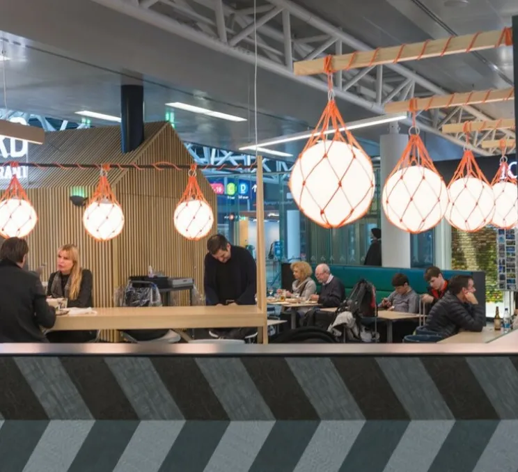 Suspension, Fisherman, orange, Ø40cm, H40cm - Zero