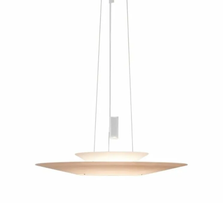 Suspension, Flamingo 1540, blanc, LED dimmable, 1-10V, 2700K, 694lm, Ø70cm, H75cm - Vibia