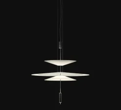 Suspension, Flamingo 1530, blanc et graphite RAL 7016, LED, 2700K, 2083lm, Ø90cm, H100cm - Vibia