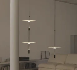 Suspension, Flamingo mini 1590, blanc et noir, LED, dim, 2700K, 1152 lm, Ø45cm, H125cm - Vibia