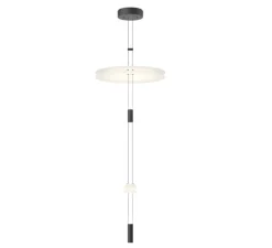 Suspension, Flamingo mini 1590, blanc et noir, LED, dim, 2700K, 1152 lm, Ø45cm, H125cm - Vibia