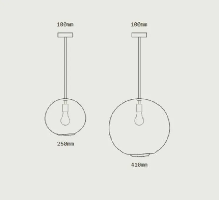 Suspension, Float 10, laiton, Ø25cm, H25cm - SkLO STUDIO