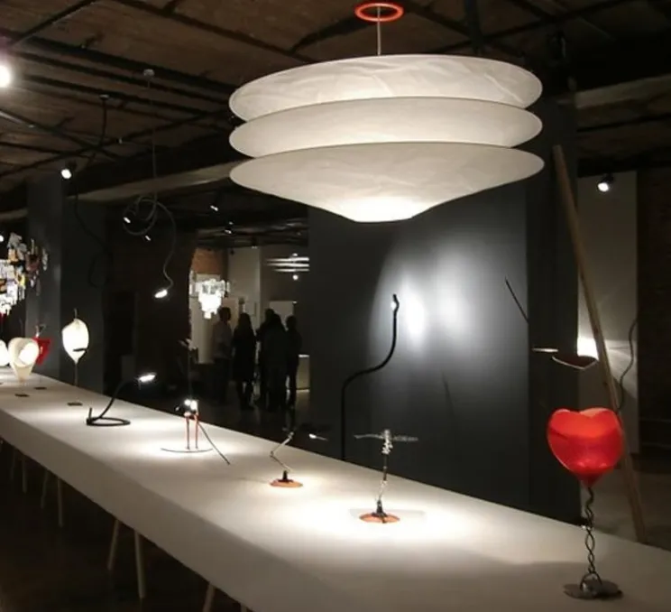 Suspension, Floatation, blanc, Ø75cm, H45cm, câble 2m - Ingo Maurer
