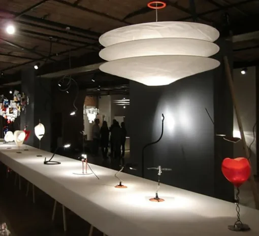 Suspension, Floatation, câble 2m, blanc, Ø100cm, H45cm - Ingo Maurer