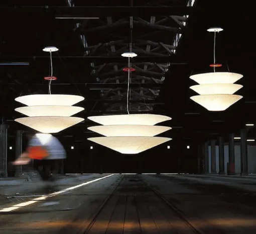 Suspension, Floatation, câble 2m, blanc, Ø100cm, H45cm - Ingo Maurer