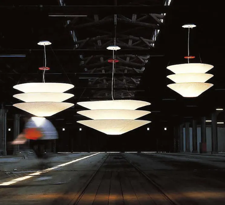 Suspension, Floatation, câble 2m, blanc, Ø100cm, H45cm - Ingo Maurer