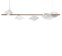 Suspension, Florii 5 Linear, blanc, bronze, LED, dim, 2700K, 1540 lm, L120cm, H400cm - Nuura