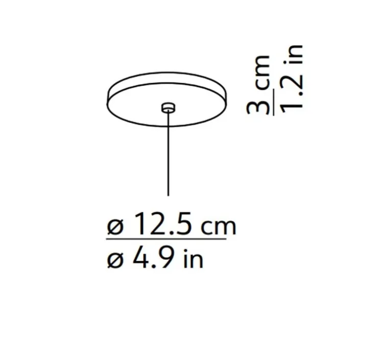 Suspension, Flow, noir, Ø35cm, H40cm - Kdln