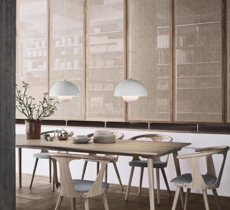 Suspension, Flowerpot VP2, blanc mat, Ø50cm, H36cm - Andtradition