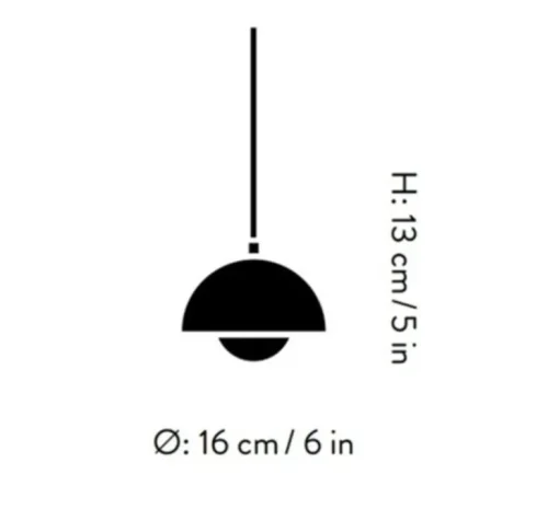 Suspension, Flowerpot VP10, moutarde, Ø16cm, H13cm - Andtradition