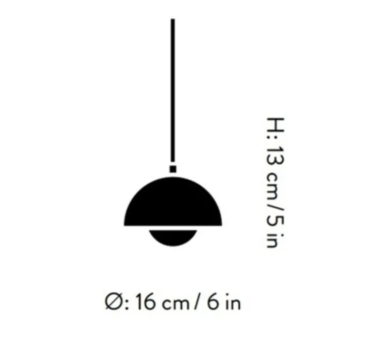 Suspension, Flowerpot VP10, moutarde, Ø16cm, H13cm - Andtradition