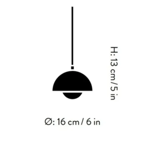 Suspension, Flowerpot VP10, rose, Ø16cm, H12,7cm - Andtradition