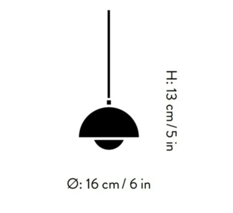Suspension, Flowerpot VP10, rose, Ø16cm, H12,7cm - Andtradition