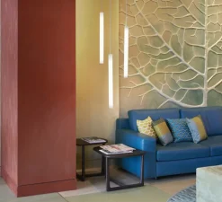 Suspension, Flux hanging, blanc, LED, 3000k, Ø5cm, H64cm - Slide