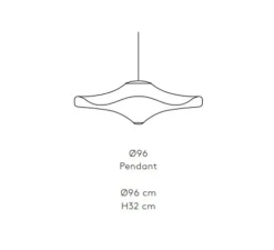 Suspension, Flying, sable doré, LED, 3000K, 2600 lm, Ø96cm, H45cm - Made by Hand