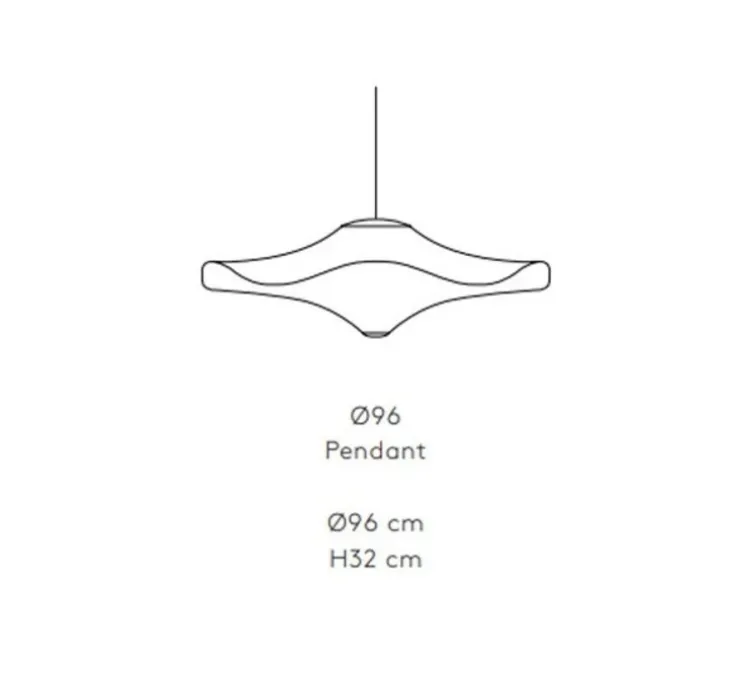 Suspension, Flying, sable doré, LED, 3000K, 2600 lm, Ø96cm, H45cm - Made by Hand