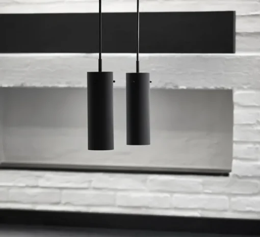 Suspension, FM2014, noir, Ø5,5cm, H24cm - Frandsen