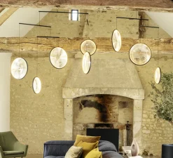 Suspension, Focus x5, noir, LED, dim, 2700K, 3180 lm, L160,8cm, H131cm - DCW éditions Paris