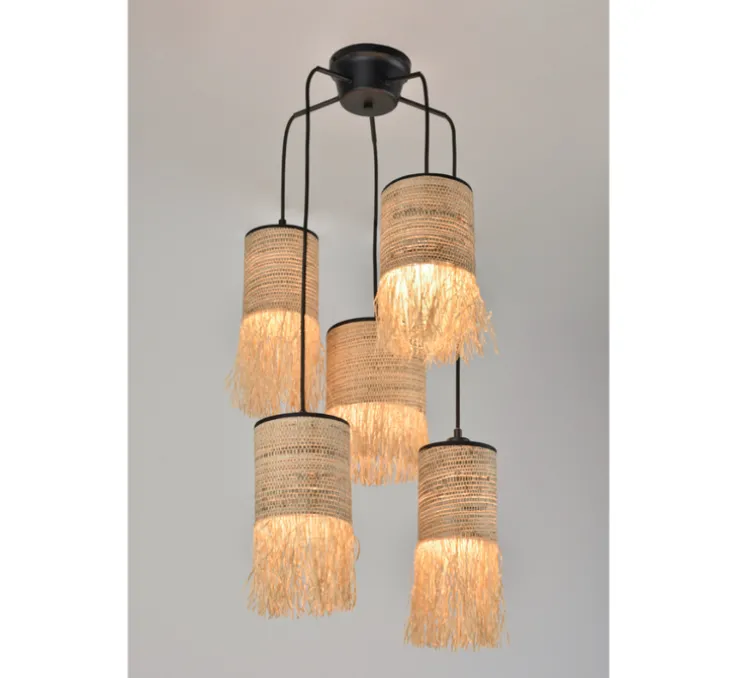 Suspension, Formentera 5L, naturel, Ø 32cm, H118cm - Market Set
