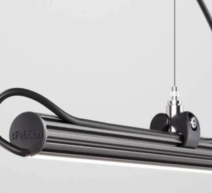 Suspension, Freeline,noir, LED, .3000k, L100cm, H2.3cm - Fabbian