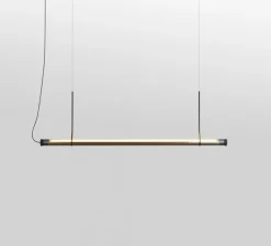 Suspension, Fris 155, bronze, LED, dim, 2700K, 3570 lm, Ø6cm, L215cm - Marset