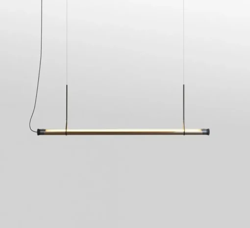 Suspension, Fris 155, bronze, LED, dim, 2700K, 3570 lm, Ø6cm, L215cm - Marset