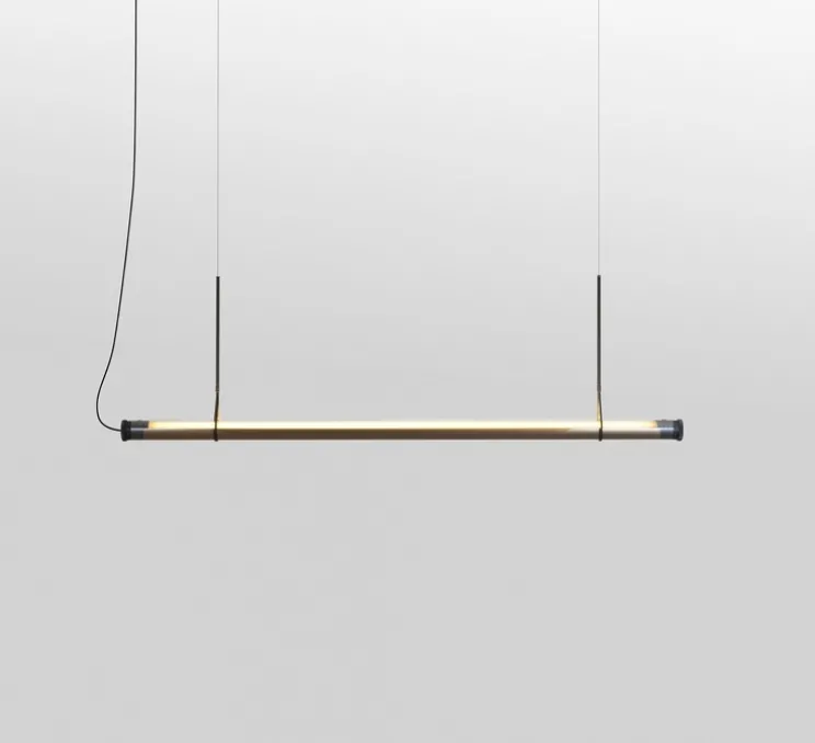 Suspension, Fris 155, bronze, LED, dim, 2700K, 3570 lm, Ø6cm, L215cm - Marset