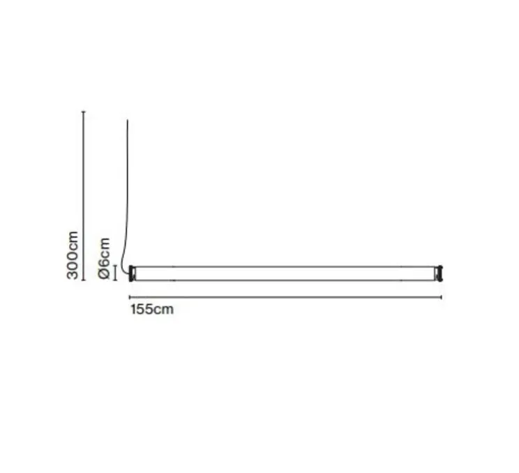 Suspension, Fris 155, bronze, LED, dim, 2700K, 3570 lm, Ø6cm, L215cm - Marset