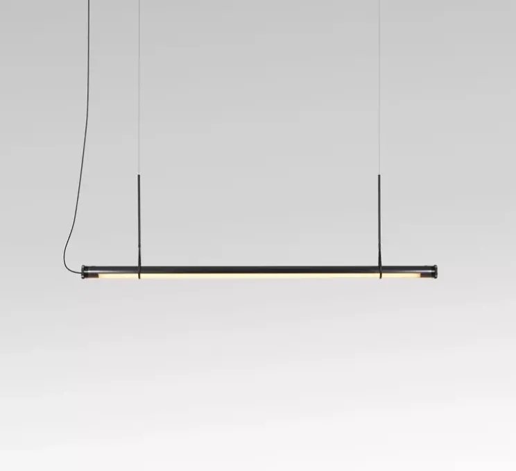 Suspension, Fris 155, noir, LED, dim, 2700K, 3570 lm, Ø6cm, L215cm - Marset